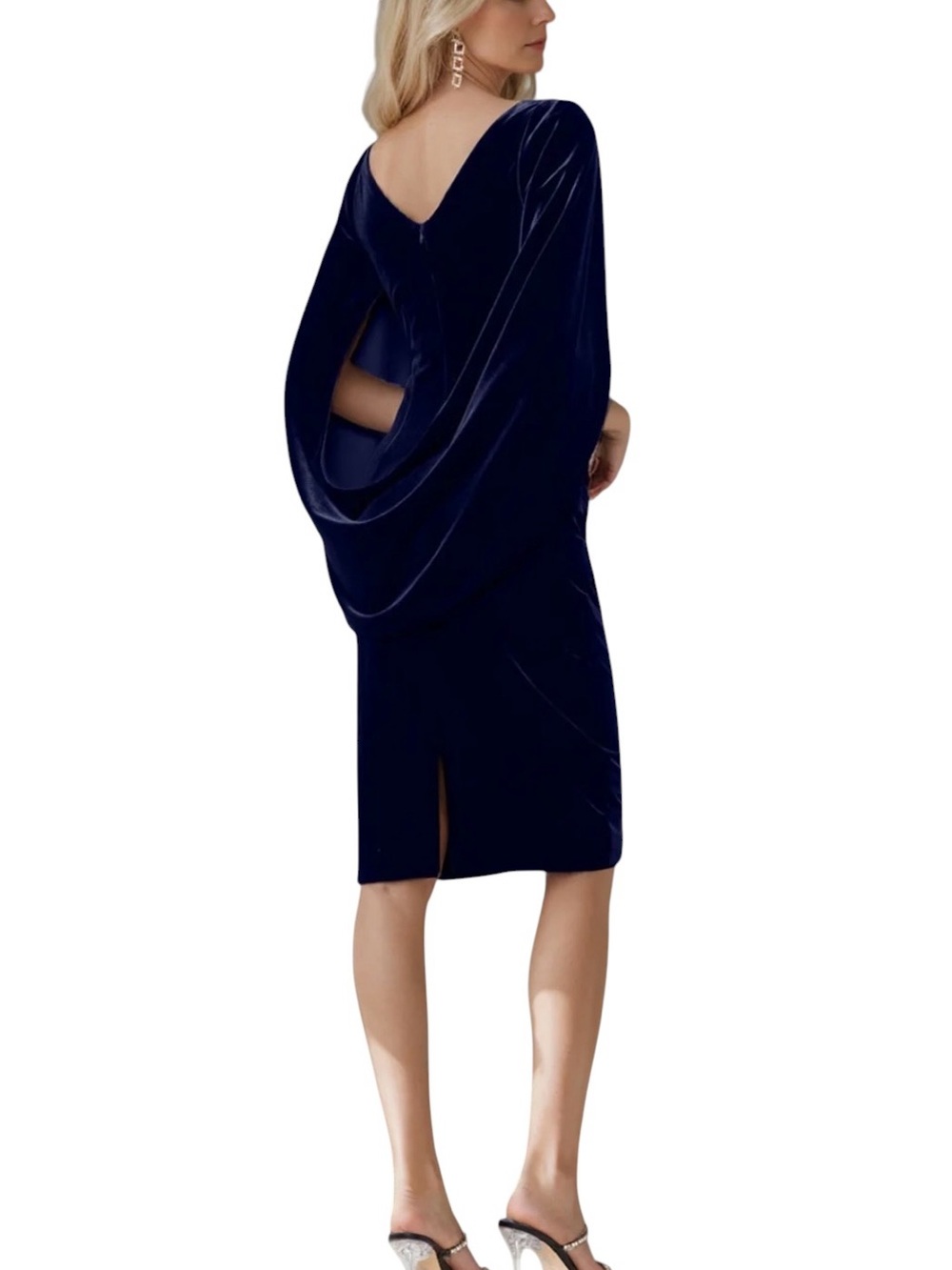 Betsy & Adam, Velvet Sheath Dress
